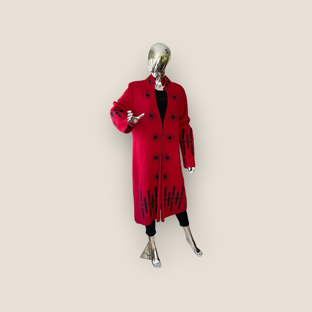 Beautiful red dress coat